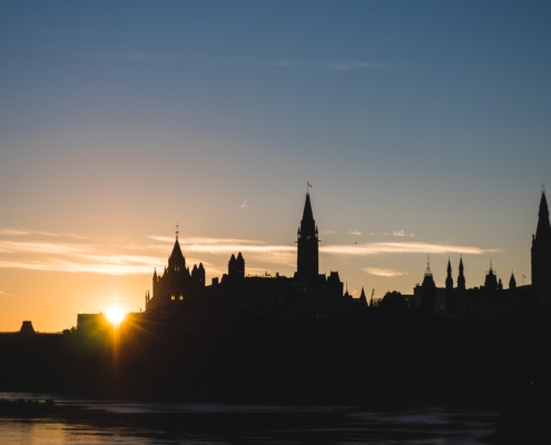 Photo of Parliament Hill in summer